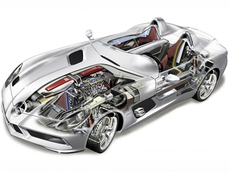 Схема Mercedes-Benz SLR McLaren Stirling Moss 2009 года  (фото 75 из 75)